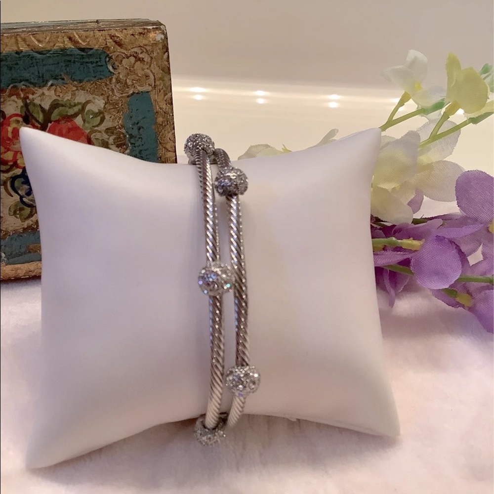 Crystal Double Rope Cuff - Picture 2 of 10